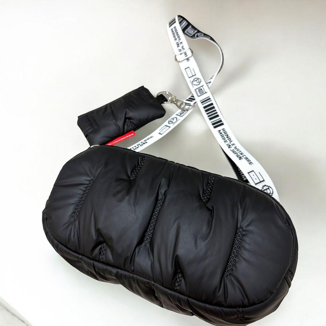 QUILTING shoulder bag ポーチ付き／black