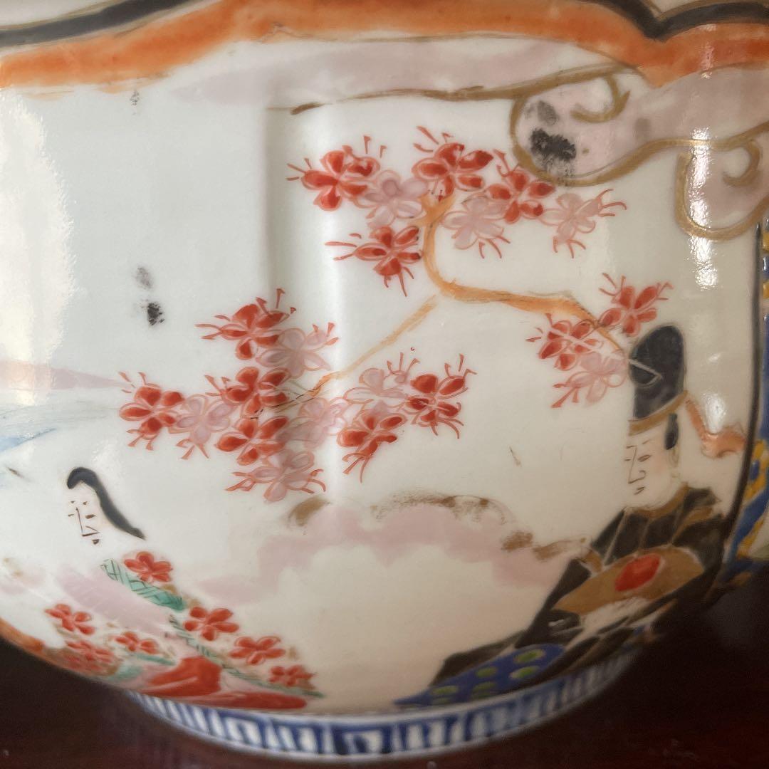 古伊万里 明治時代 肥碟山信甫造 希少日本骨董