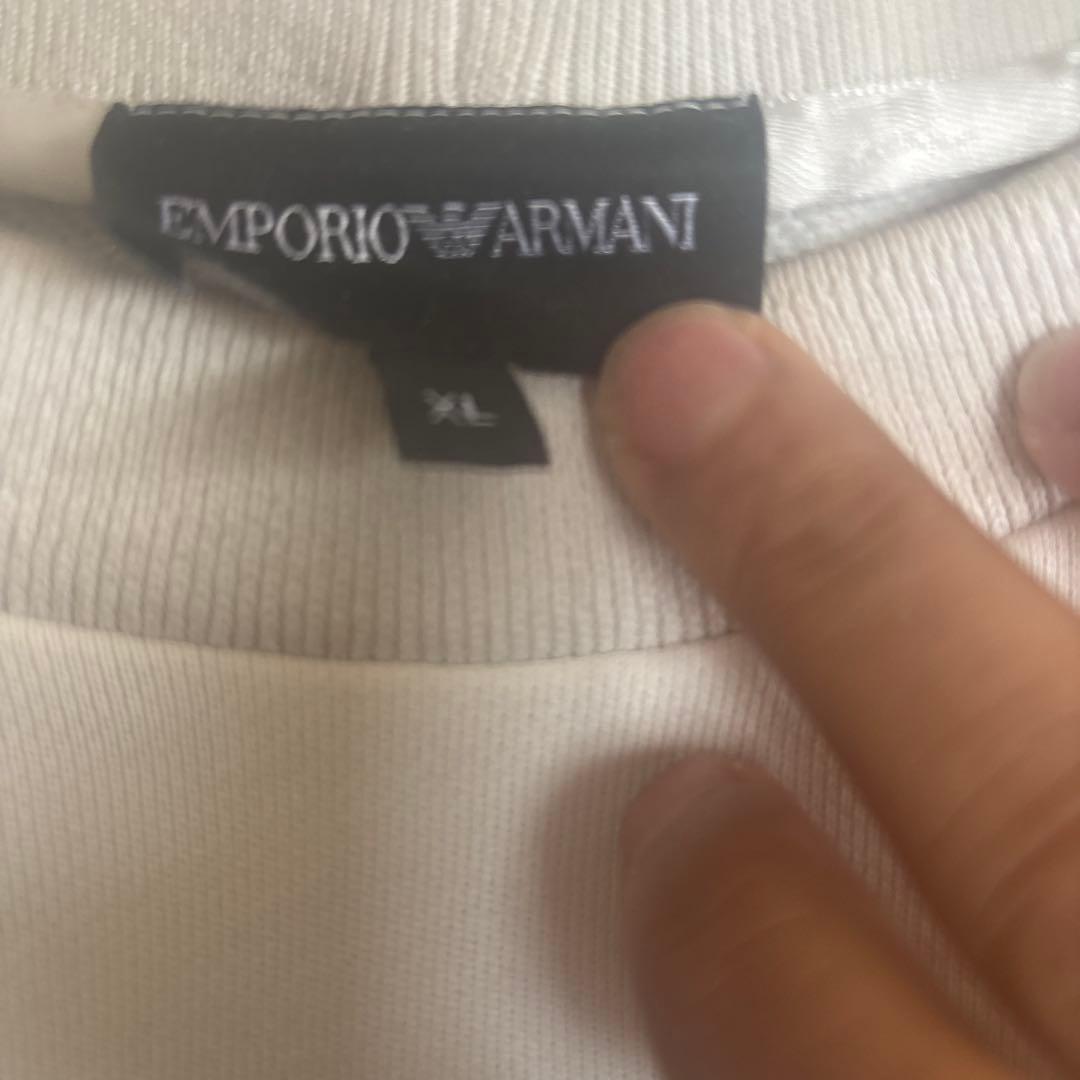 Emporio Armani ホワイト トレーナー XL