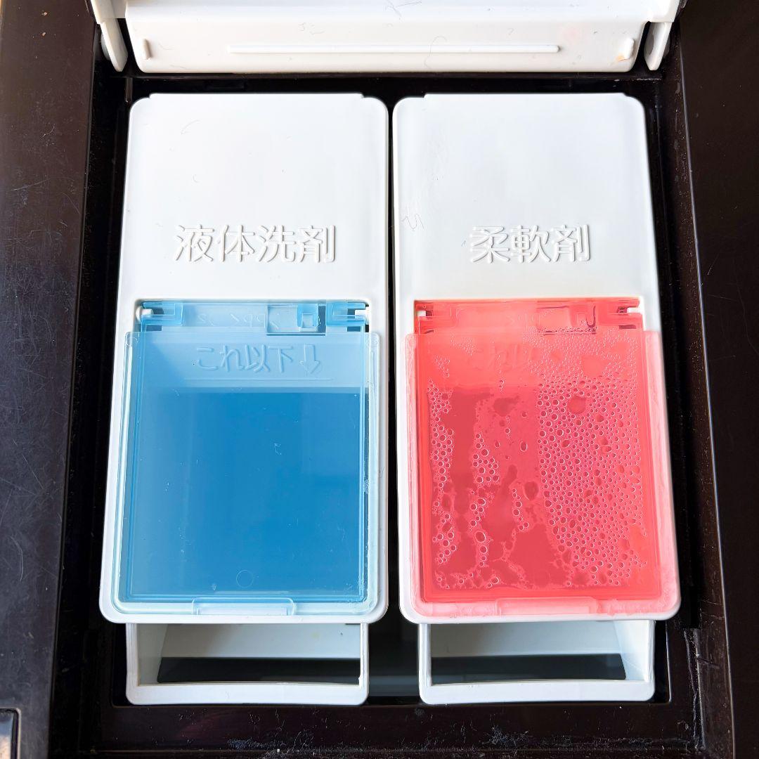 配送設置無料！純正東芝おしゃれブラウンウルトラファインバブル洗濯乾燥機！完動美品