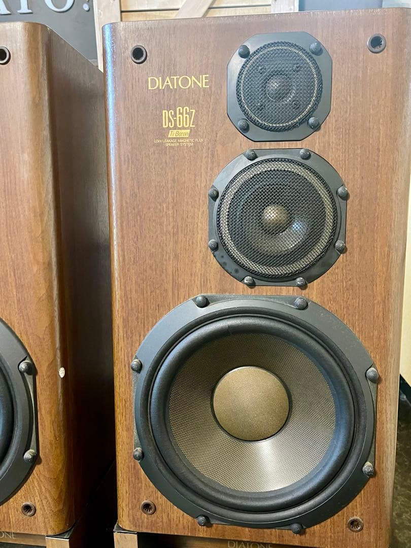 DIATONE DS-66Z スピーカー ペア コード 専用台座付き 動作品