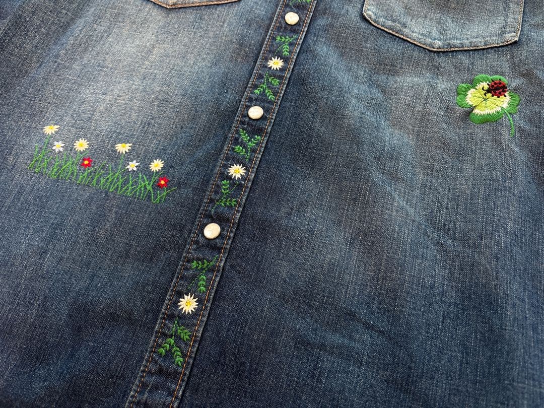 KEITA MARUYAMA ケイタマルヤマ 刺繍ウエスタンデニムシャツ