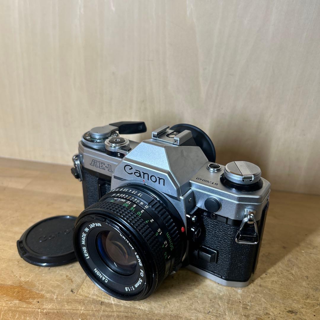 Canon AE-1+FD 50 f1.8 完動ボディー極美品