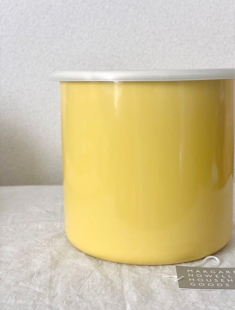 マーガレットハウエル限定 野田琺瑯 イエロー 丸形ラウンド 米びつサイズ