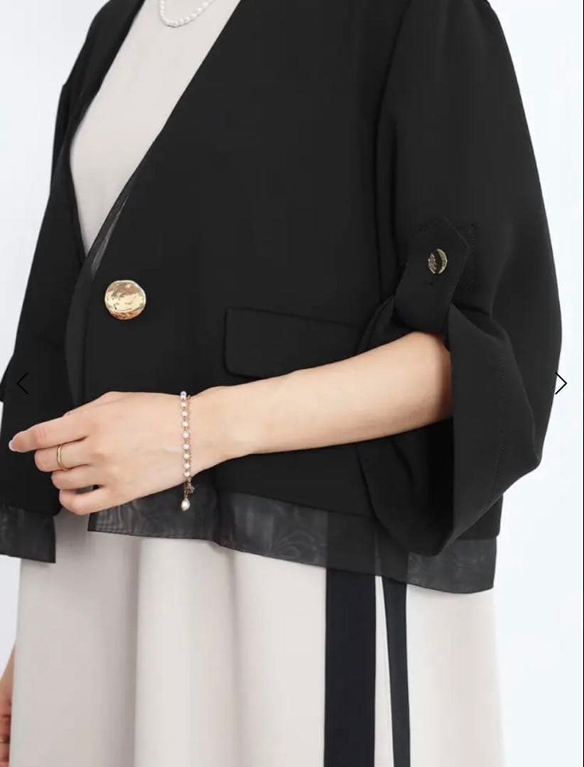 スコットクラブ　FENNEL アンティークボタンショートジャケット