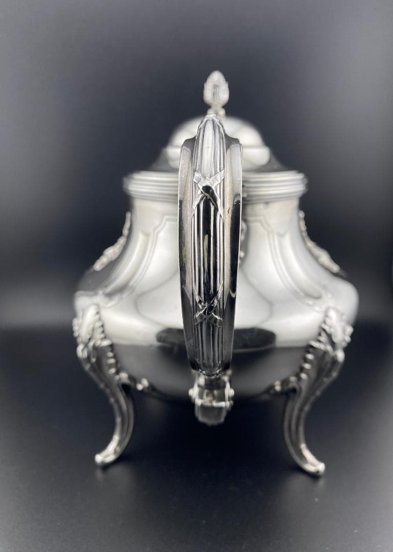 I25 フランス 楽器文様 オーケストラ 純銀950 ティーポット コーヒー