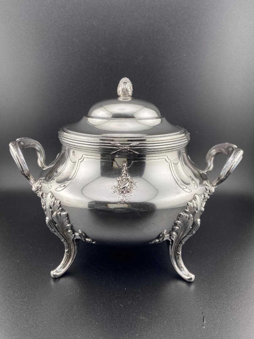 I25 フランス 楽器文様 オーケストラ 純銀950 ティーポット コーヒー