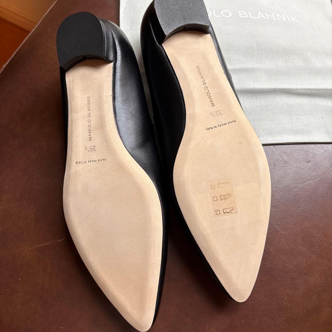 ♪新品MANOLO BLAHNIK マノロブラニク　グルグル39.5ブラック