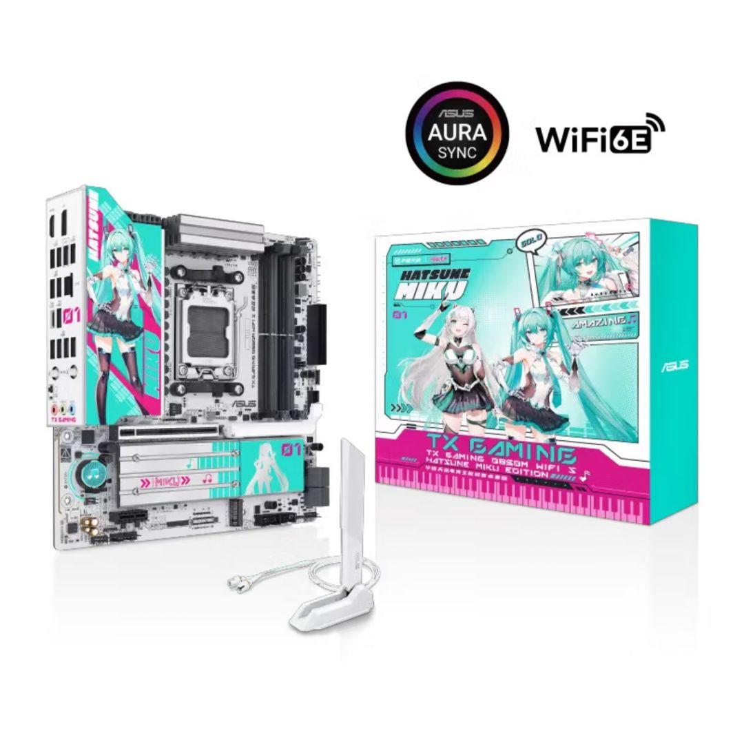 ASUS TX Gaming B850 初音ミクコラボマザーボード