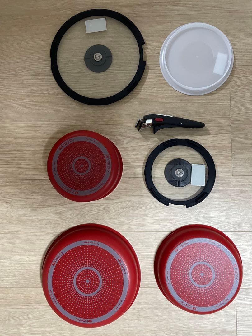 【新品未使用/セット7】インジニオ・ネオ パプリカレッド　ガス火専用