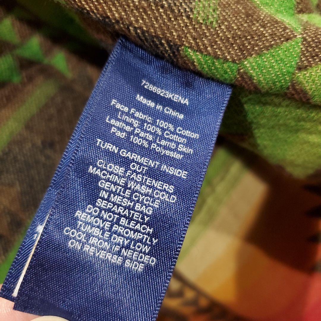 【L】ラルフローレン レザー ダウンベスト