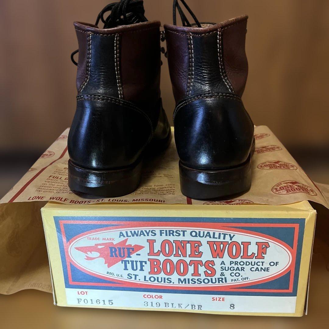 LONE WOLF BOOTS カーペンターツートン8インチ