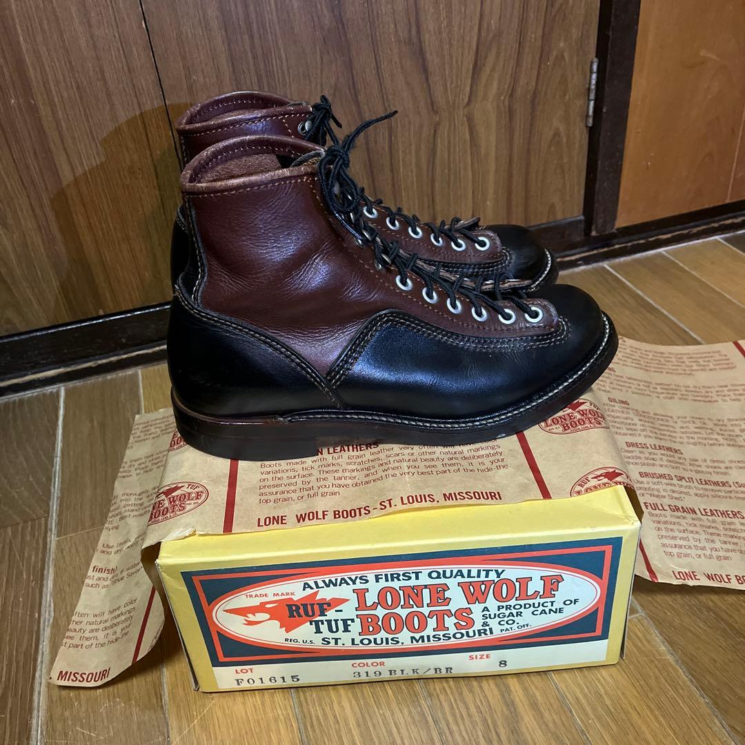 LONE WOLF BOOTS カーペンターツートン8インチ