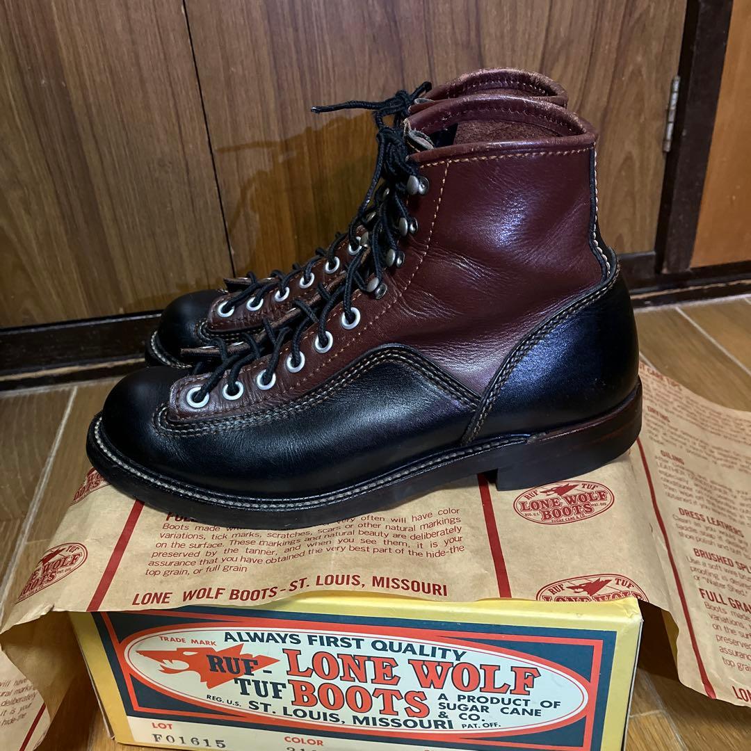 LONE WOLF BOOTS カーペンターツートン8インチ