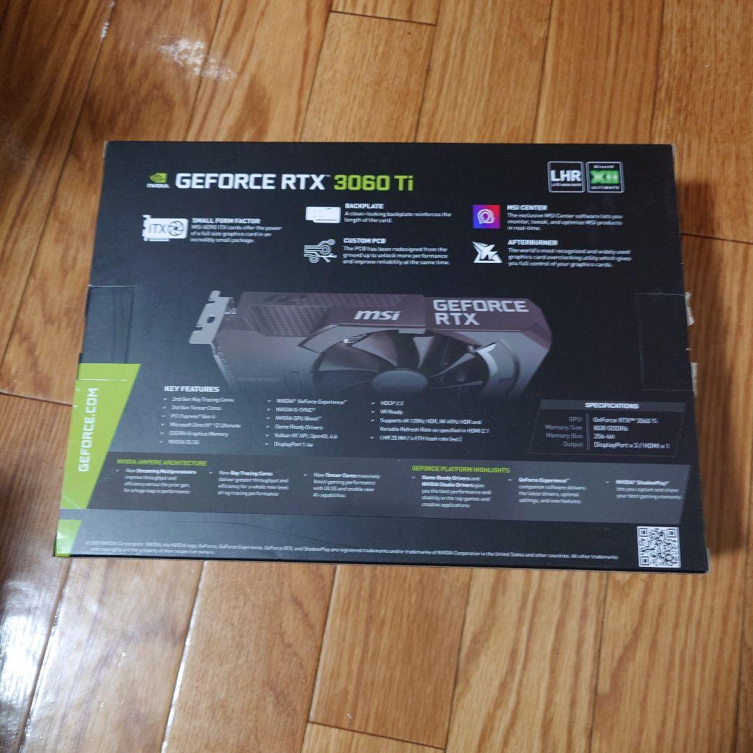 新品 MSI GeForce RTX 3060 Ti AERO ITX 8G