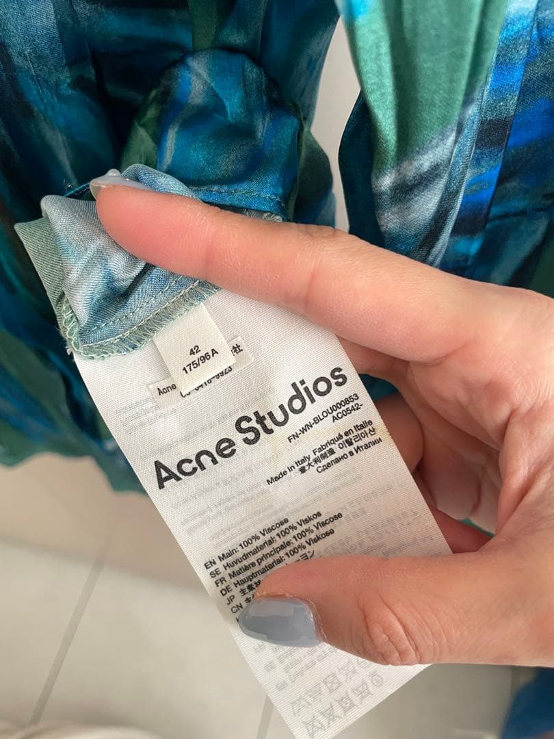Acne Studios サテンシャツ　リボン