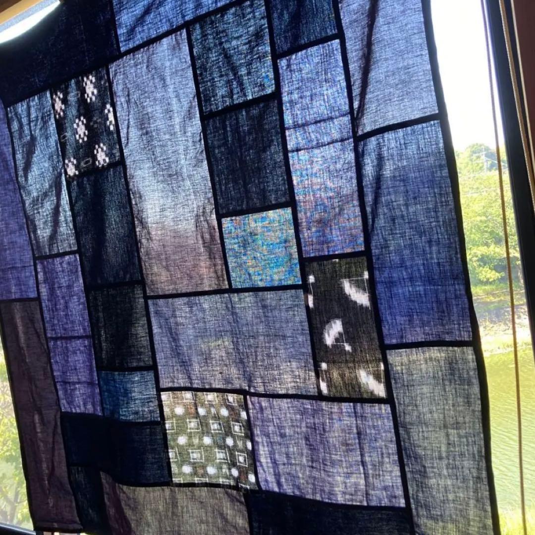 藍染　古布　絣　久留米絣　ポジャギ