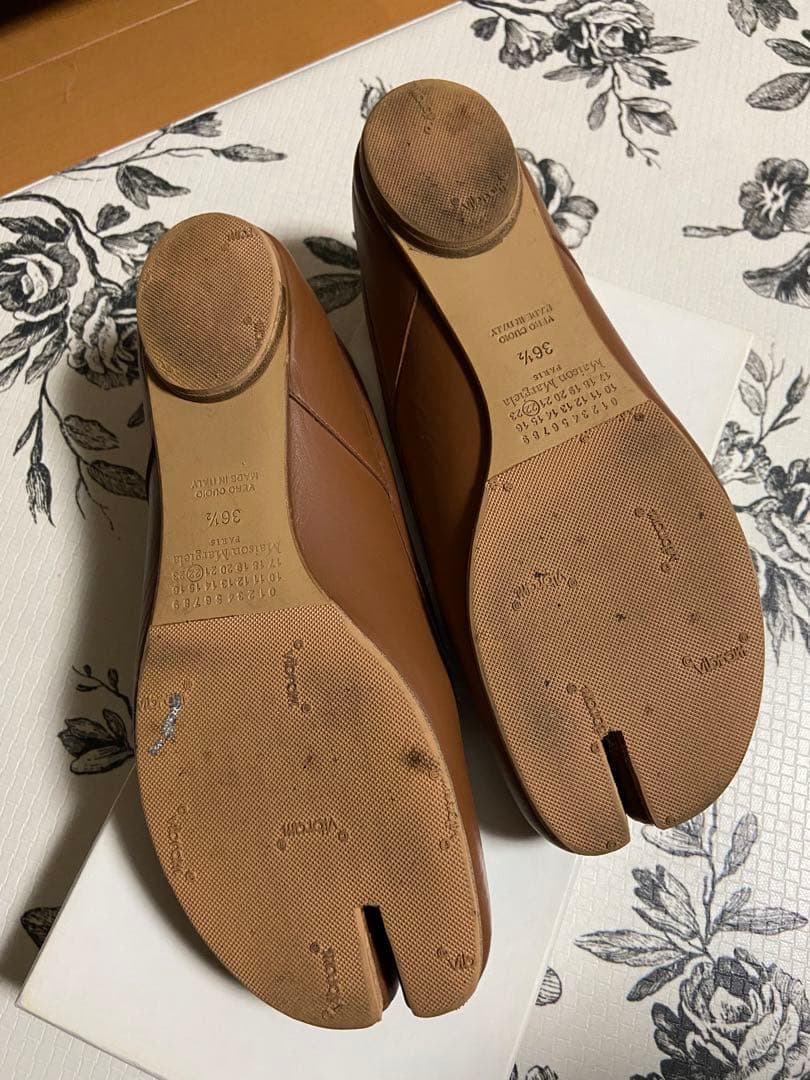 メゾン マルジェラ★ 足袋バレエシューズ ベージュ 36.5