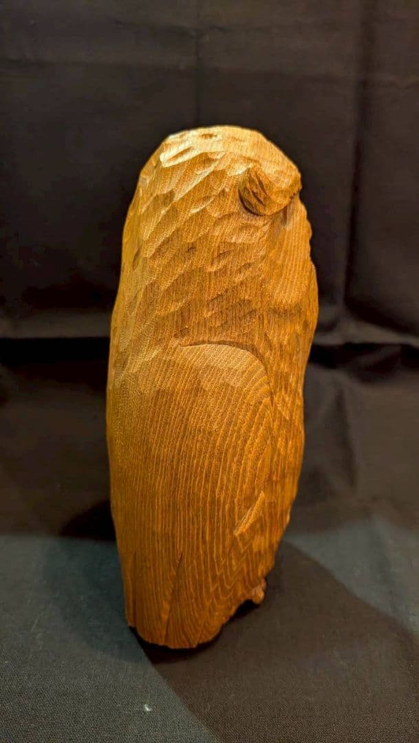 アイヌ彫刻 川上 哲 島梟/シマフクロウ