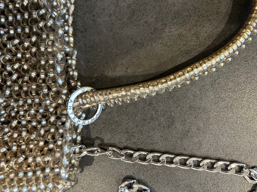 アンテプリマ★ANTERIMA★シルバー ゴールドスクエア★ミディアム