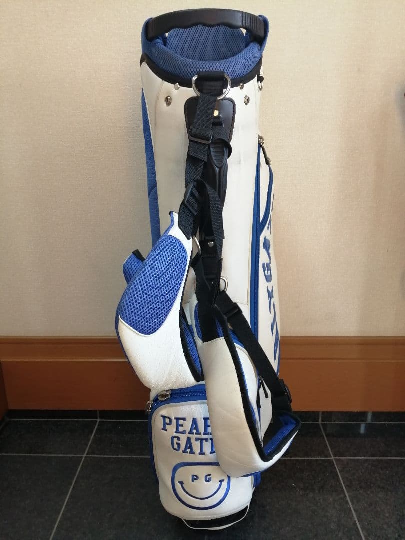 PEARLY GATES パーリーゲイツ　スタンドキャディバッグ　白青