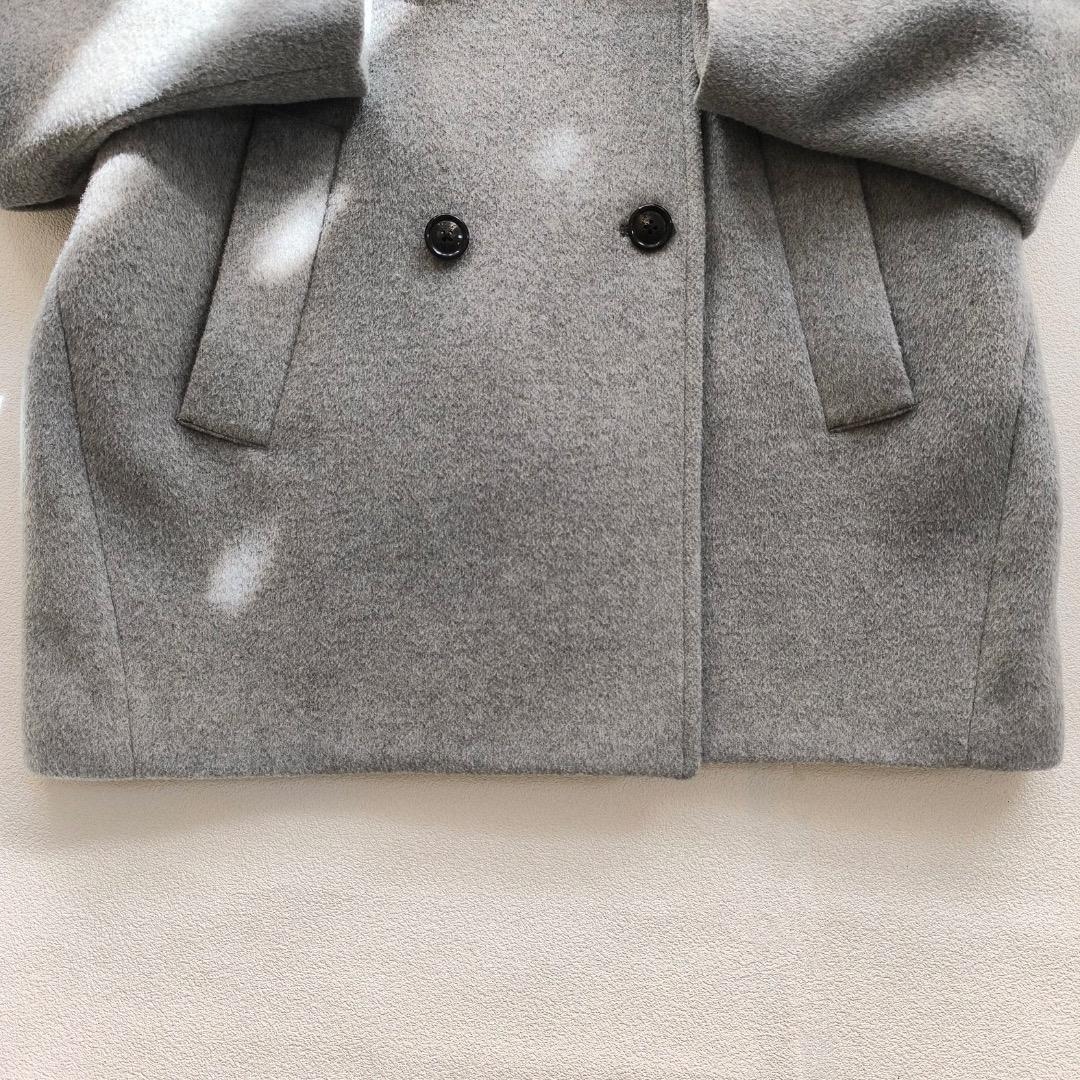 美品 ティッカ TICCA ウール ピーコート コート 2023 AW グレー