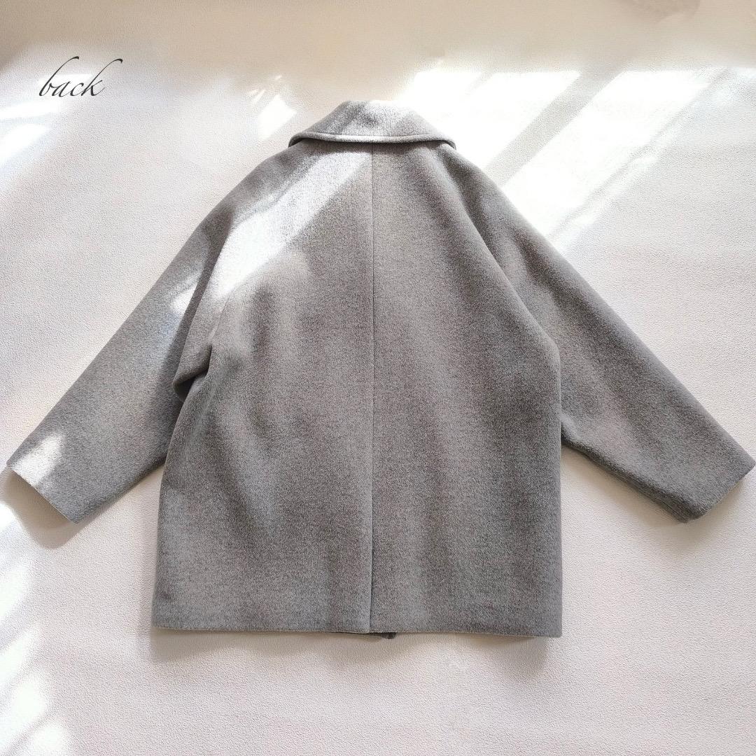 美品 ティッカ TICCA ウール ピーコート コート 2023 AW グレー