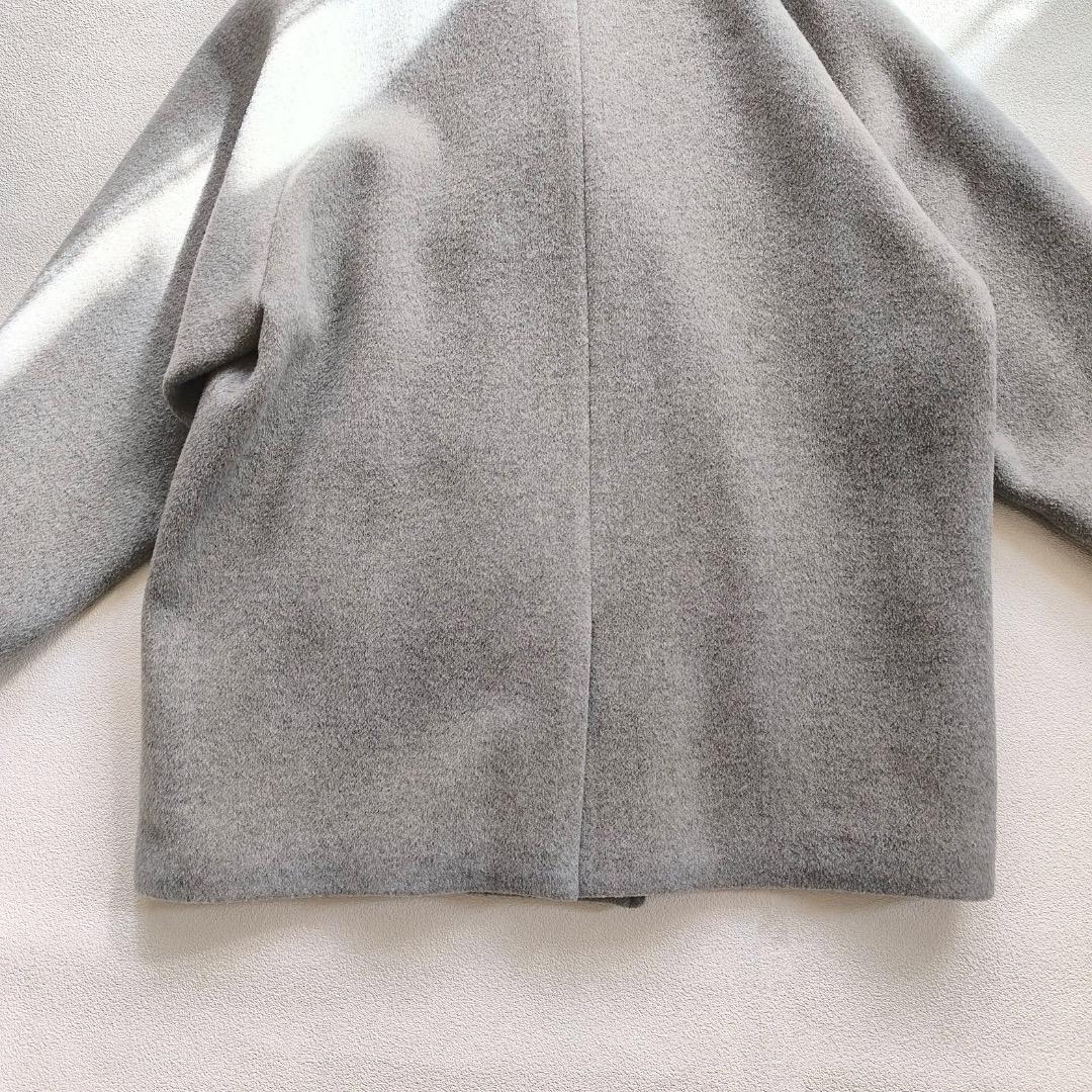 美品 ティッカ TICCA ウール ピーコート コート 2023 AW グレー