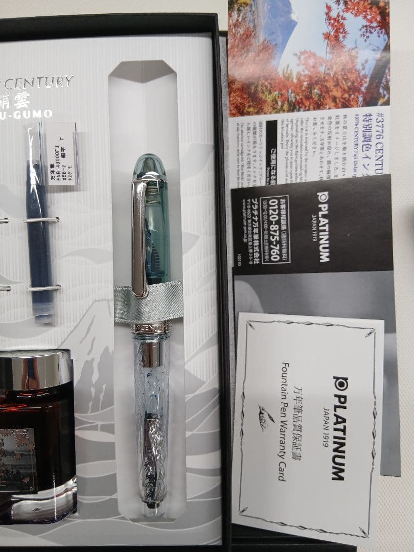 PLATINUM 万年筆 #3776 絹雲 富士雲景 限定セット