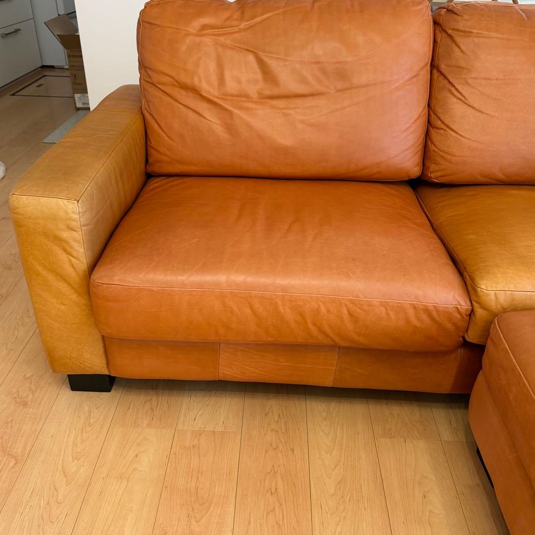 イタリア製オイルレザーGullam グラムソファ DOUBLEDAY ダブルデイ