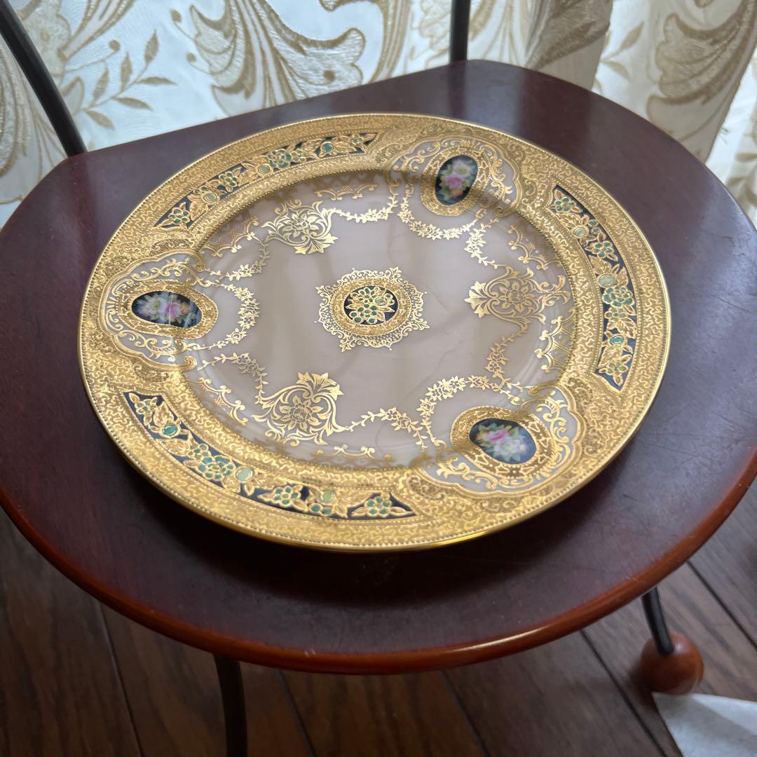 最終処分特価オールドノリタケマルキ金彩が豪華なプレート素敵なインテリア　オススメ