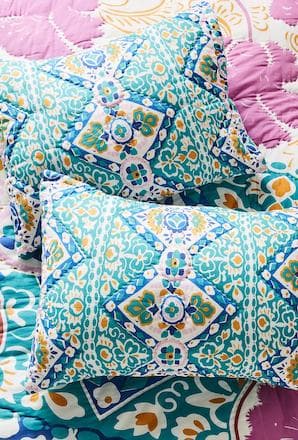 新品アンソロポロジーLeticia キングシャム枕カバー, 2枚セット