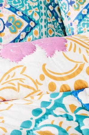 新品アンソロポロジーLeticia キングシャム枕カバー, 2枚セット