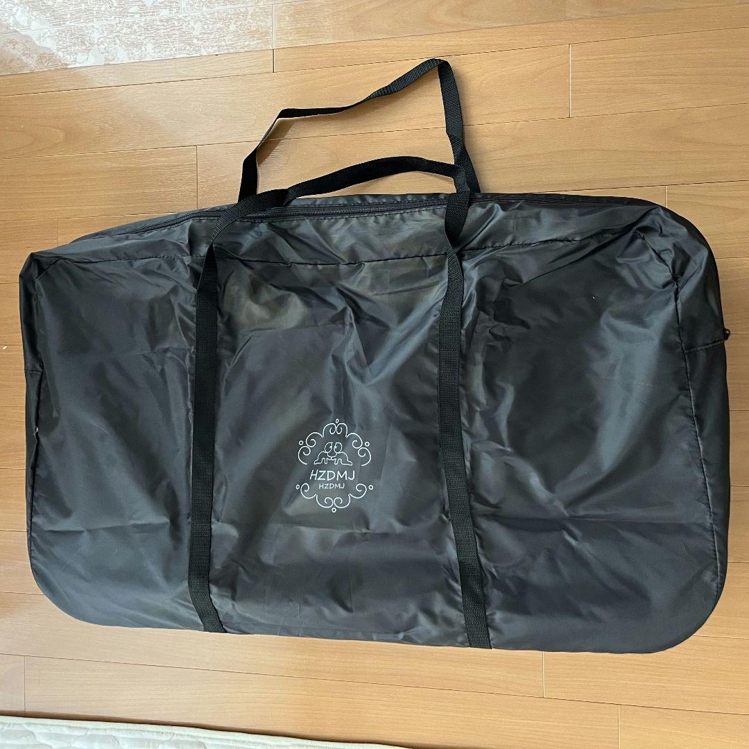 HZDMJ 2024年 最新モデル ベビーベッド　カーキ　ベージュ　キャスター付