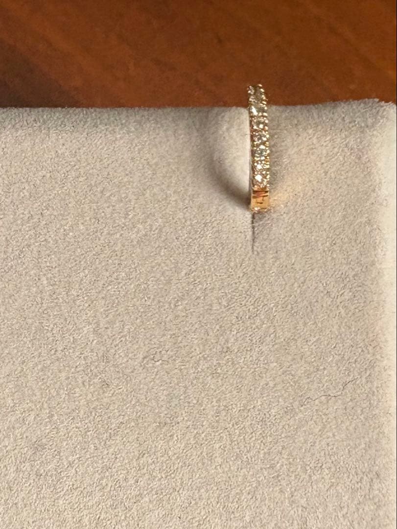 スタージュエリー　K18 クリックフープピアス　S