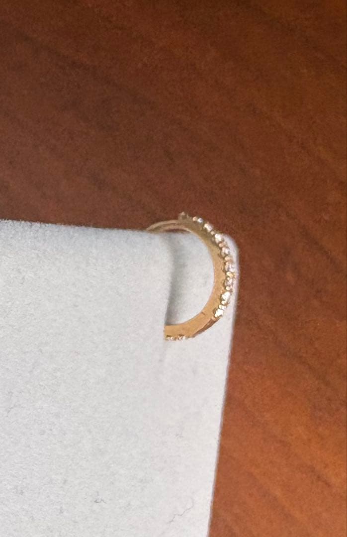 スタージュエリー　K18 クリックフープピアス　S