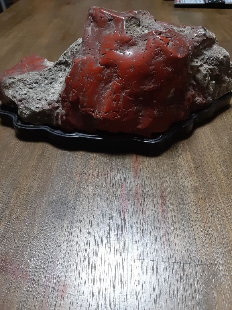 観賞石　赤玉石　佐渡赤玉石　レッドジャスパー