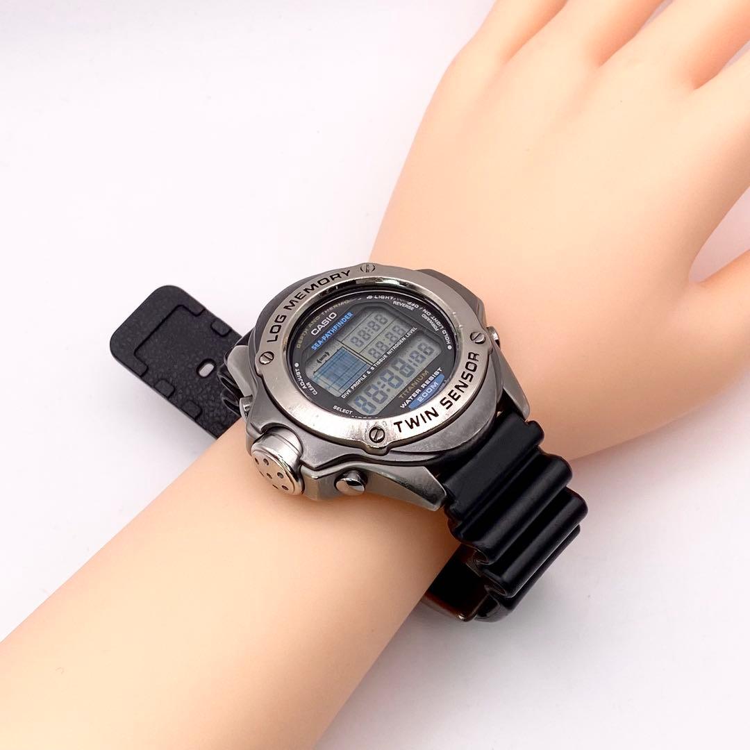 新品電池交換✨稼働 CASIO 潜水王 シーパスファインダー SPF-100SJ