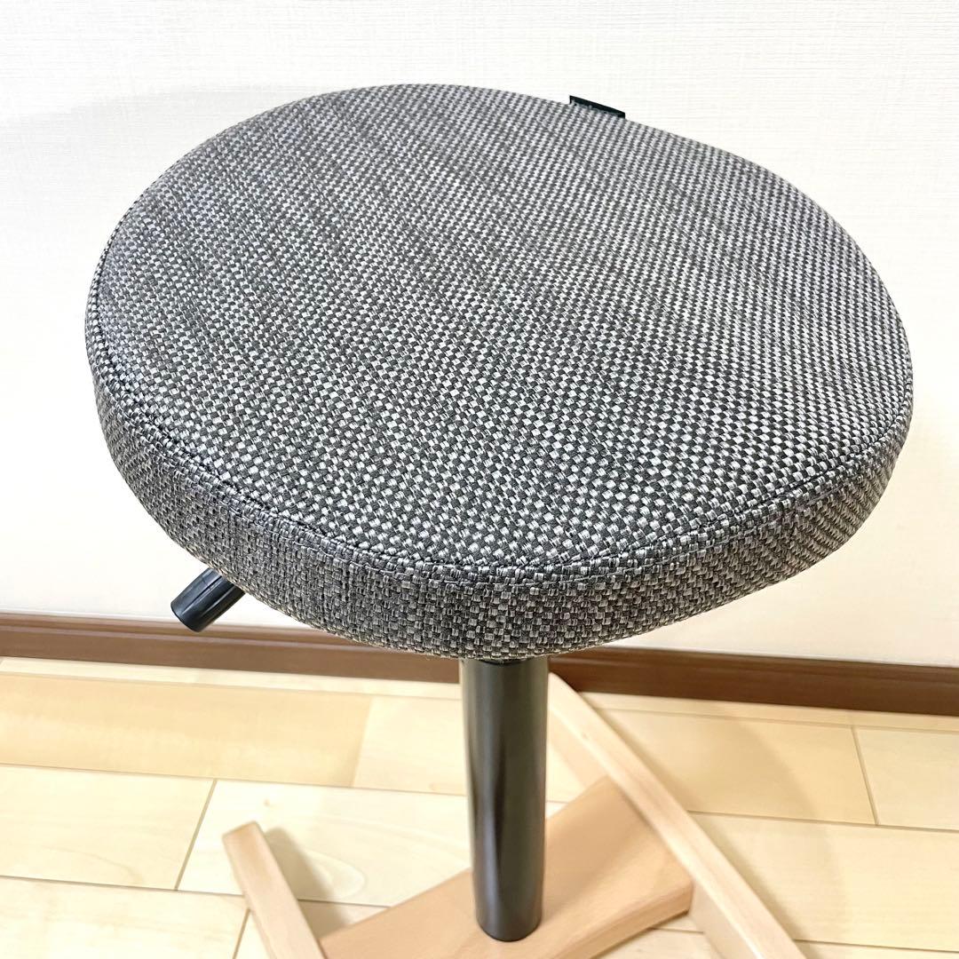 バランスラボ バランスチェア バランスシナジー 織柄グレー 中古美品