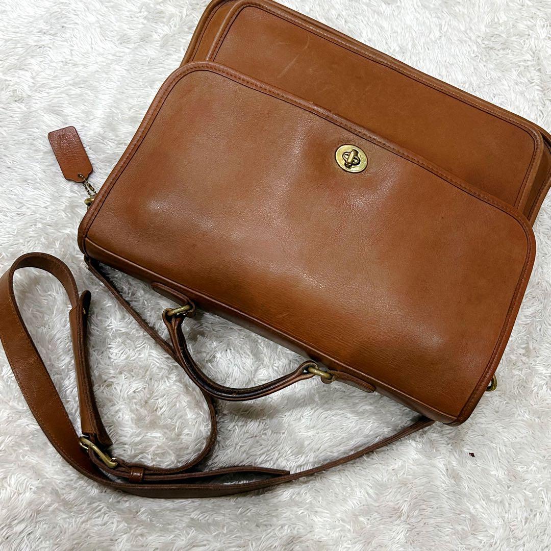 美品 コーチ COACH オールドコーチ ターンロック ビジネスバッグ USA製