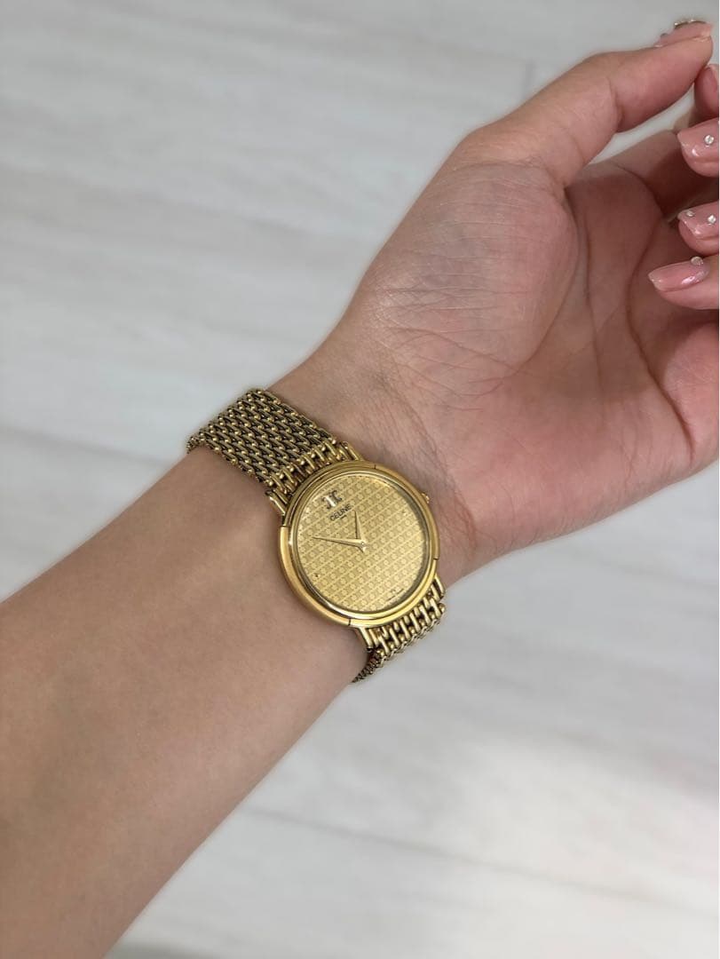 CELINE セリーヌ ヴィンテージ 腕時計 稼働品 正規品