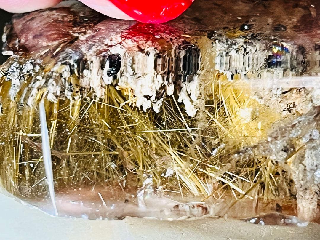 タイチン　ゴールド　ルチルクォーツ　スモーキークリスタル　水晶　原石