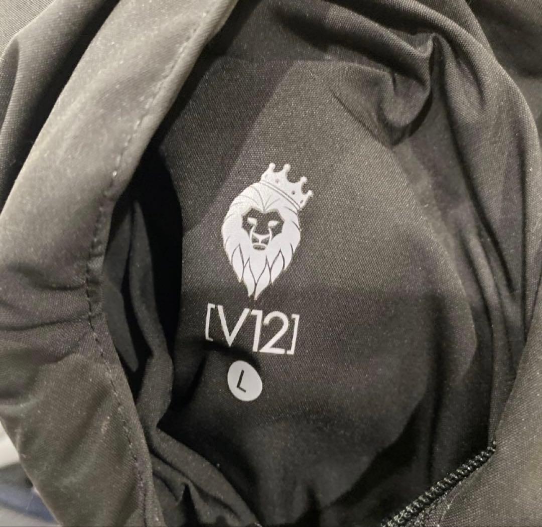 年末SALE♪ V TWELVE（V12） リバーシブルベスト 黒迷彩柄（L）