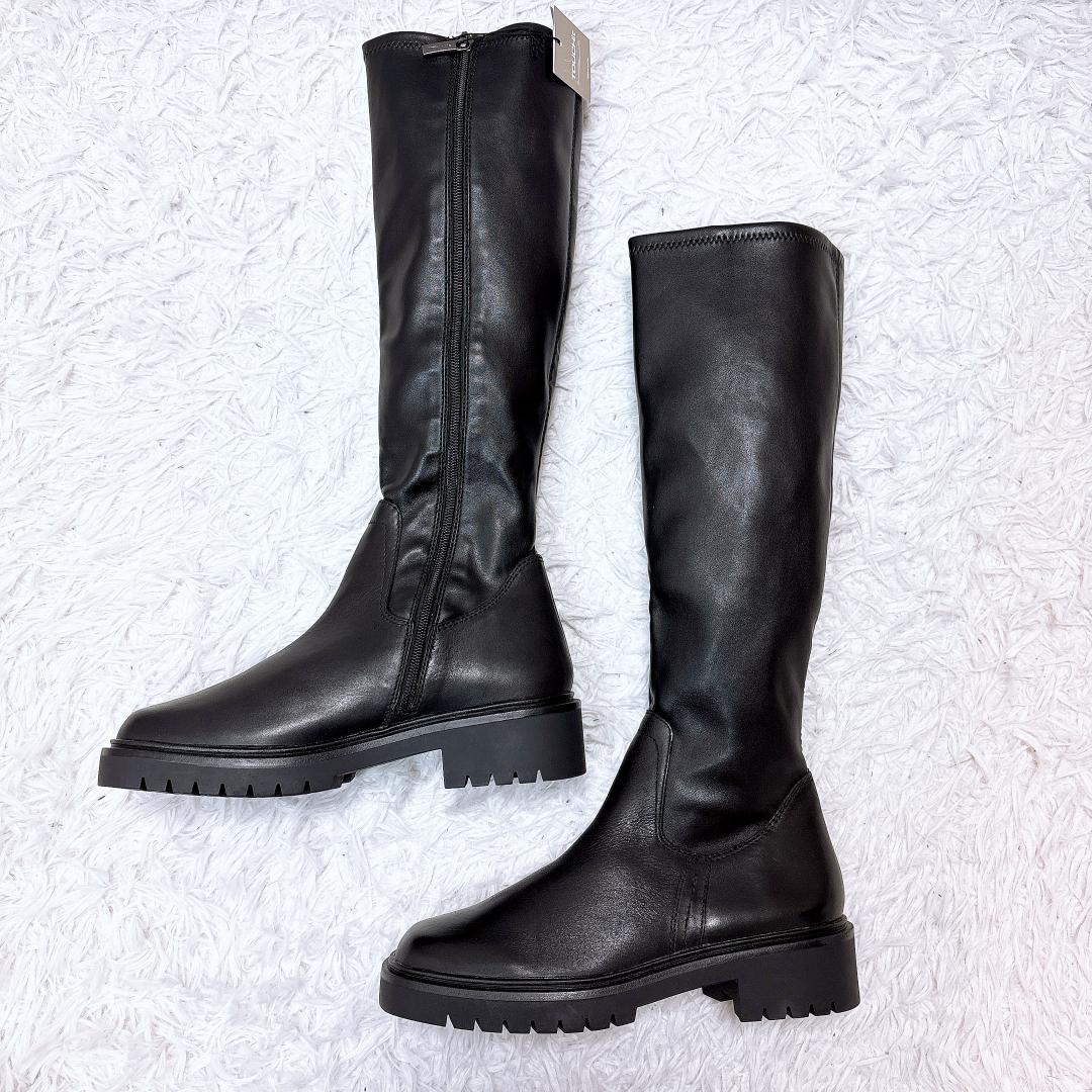 希少【未使用✨極美品】タマリス ストレッチロングブーツ 本革 23AW 24.5