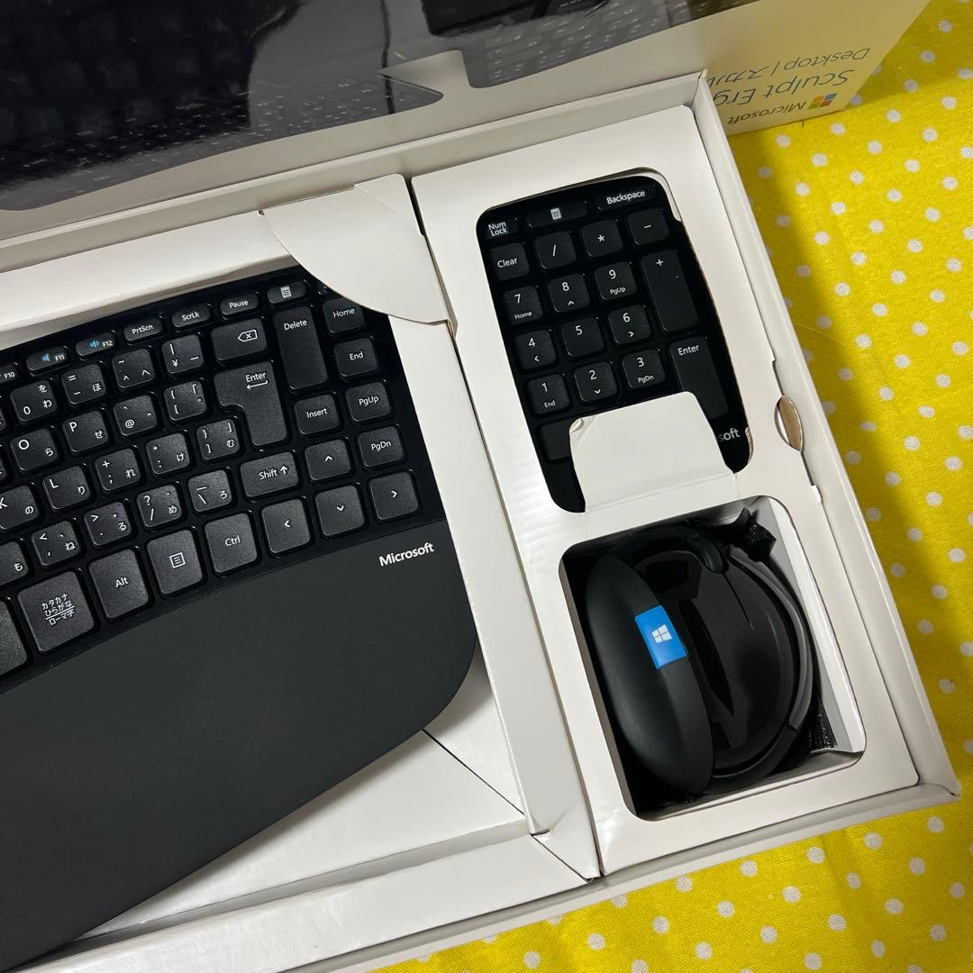 Microsoft スカルプト エルゴノミック キーボード　マウス　テンキー