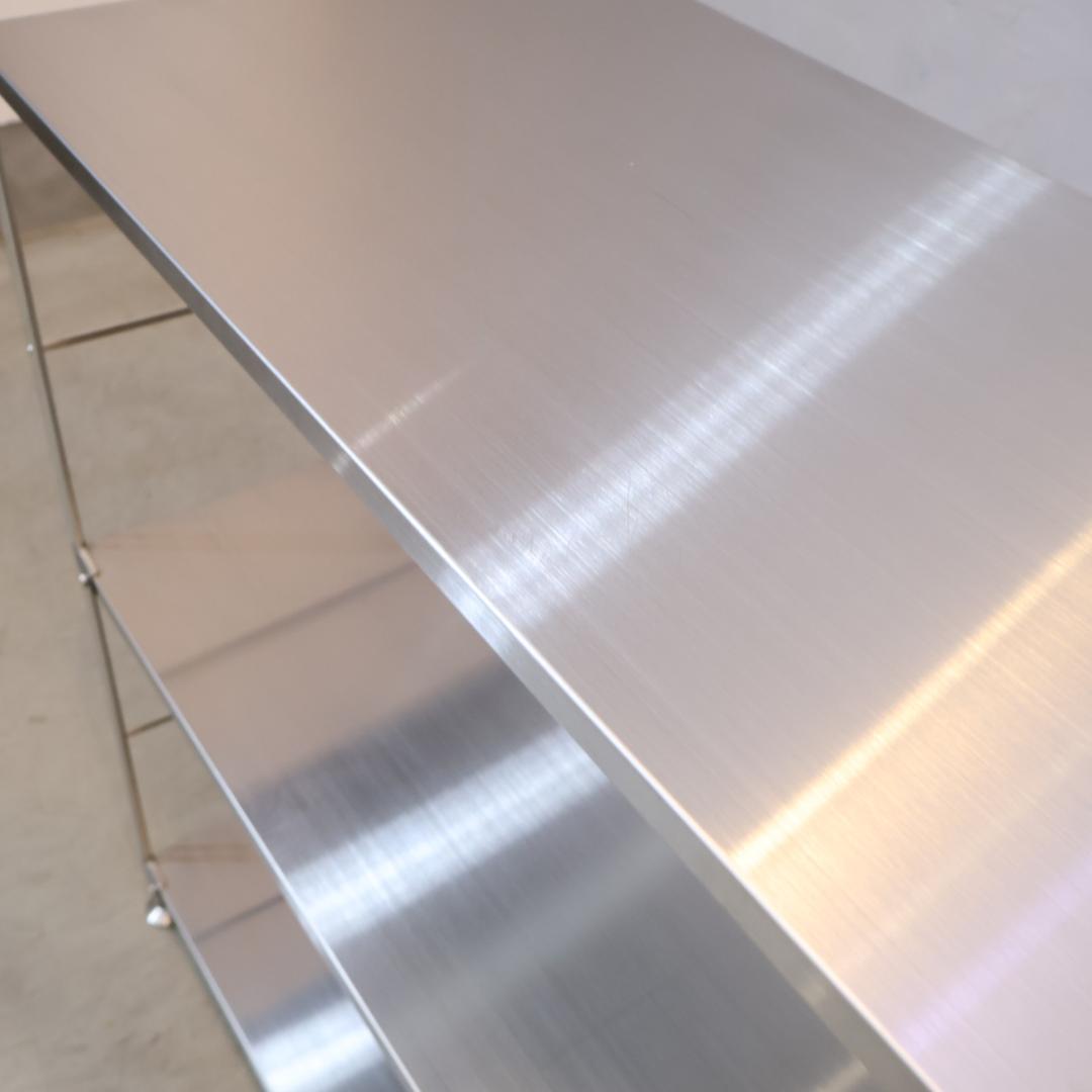 無印良品 MUJI ステンレス 3段ユニットシェルフ シンプル 飾り棚 ラック