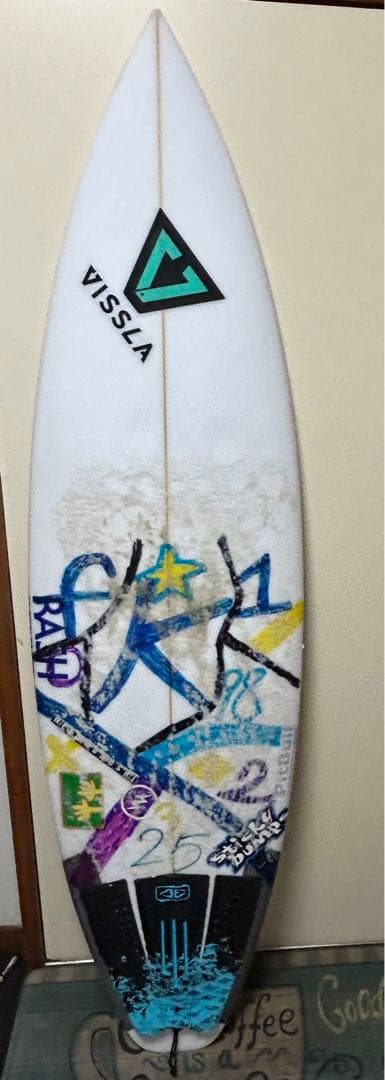 プロサーファー使用VISSLA ショートボード カスタムグラフィック