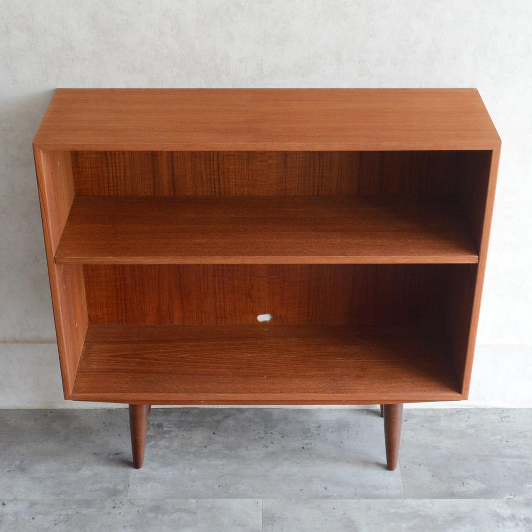 デンマーク 北欧ヴィンテージ チーク ブックシェルフ 飾り棚 オープンシェルフ