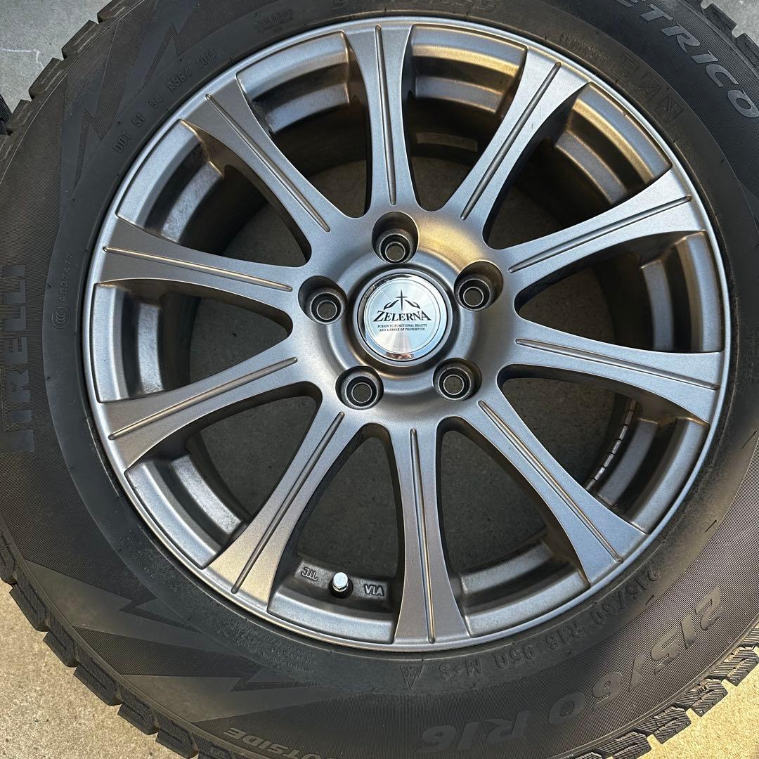 スタッドレスタイヤとアルミホイールセット ZELERNA 215/60 R16