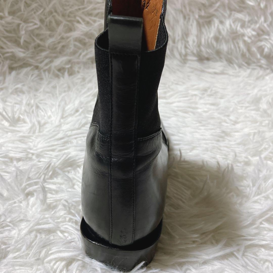 良品⭐️ SARTORE サルトル　サイドゴア　ブーツ　レザー　袋付　37 1/2